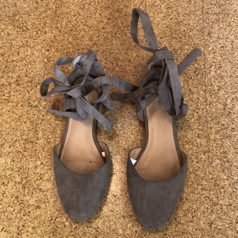 Lace up flats